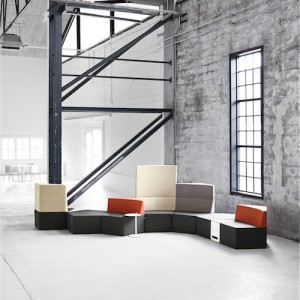 Modulsofa - lounge - kontorindretning - loungesaet-Manhattan