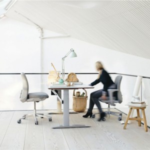 Haag-SoFi-Kontorstole - arbejdsstol – ergonomi -graa