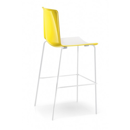Pedrali-Barstol – hoej stol – Tweet – kontorindretning -gul