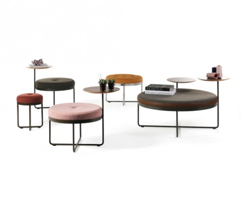 Shima-sofa - lounge - kontorindretning – sidebord-puf
