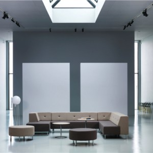 U- kontorindretning – loungesaet