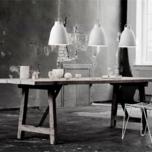 Lamper -pendel - Caravaggio-hvid-spisebordslampe
