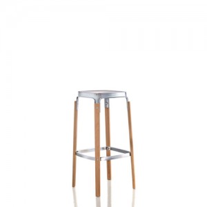 Barstol – hoej stol – design – Steelwoodg-soelv