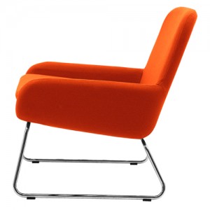 Coco- kontorindretning – loungesaet - laenestol-orange