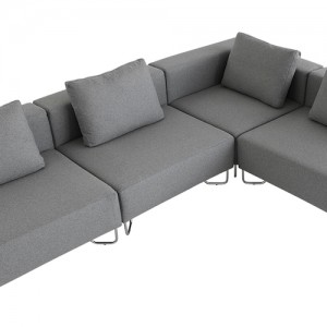 Lotus-Modulsofa - lounge - kontorindretning – loungesaet