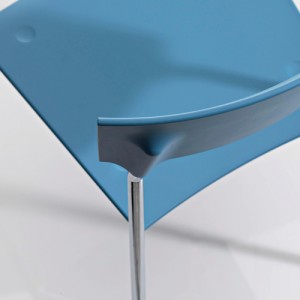 Kantinestol – Pure – kontorindretning -konferencestole-blaa
