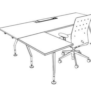 Vitra - Ad -Hoc - Skrivebord - Modulopbygget- Kontormoebler - Design