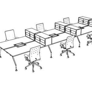 Vitra - Ad -Hoc - Skrivebord - Modulopbygget- Kontormoebler - Design