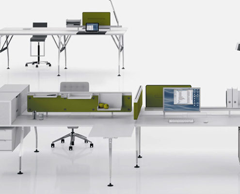 Vitra - Ad -Hoc - Skrivebord - Modulopbygget- Kontormoebler - Design